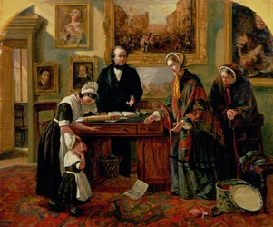 Das Findelkind wird seiner Mutter zurückgegeben, 1858